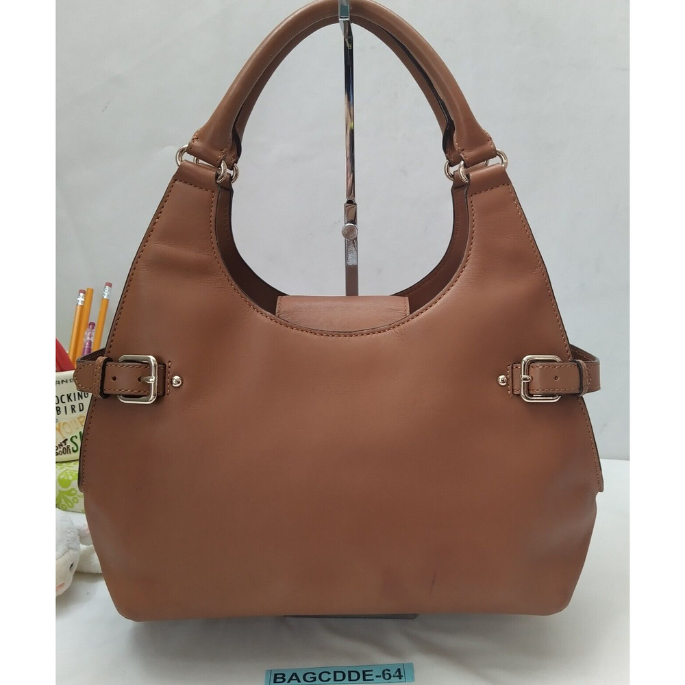 Kate Spade New York Brown Leather Double Handle Shoulder Bag - Picture 2 of 16